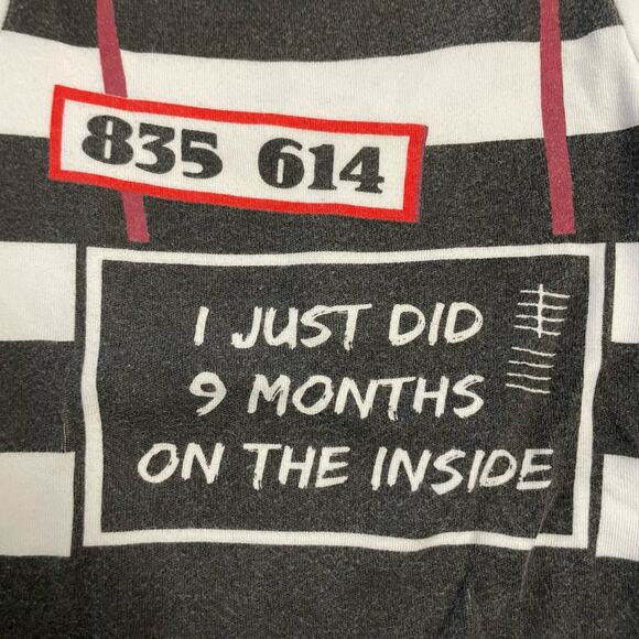 Amsterdam Design Baby Lockup Prisoner Funny Novelty Bodysuit Joke Top Size 6-12m - Picture 2 of 6